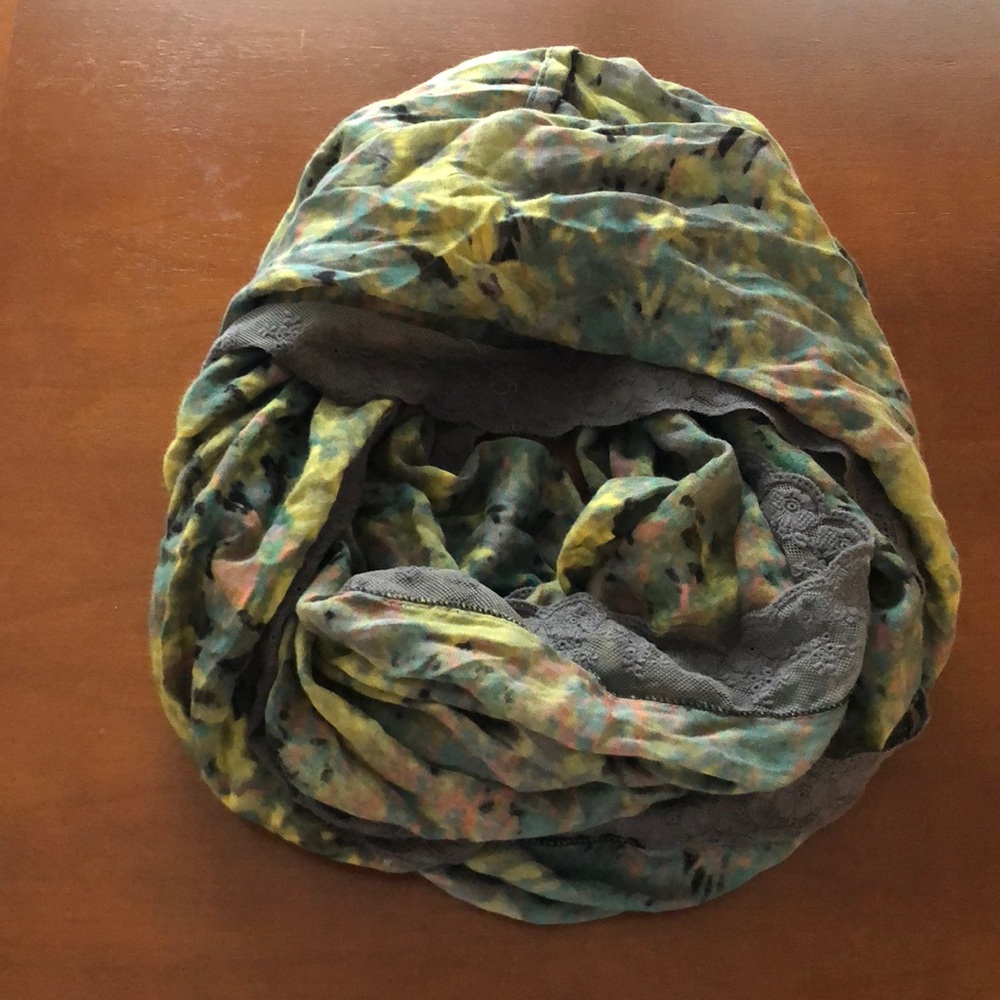 Urban Outfitters Infinity Scarf w/ Lace trim